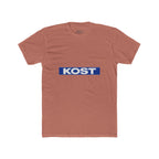 KOST Logo Tee — Retro Blue Box Graphic Cotton T‑Shirt
