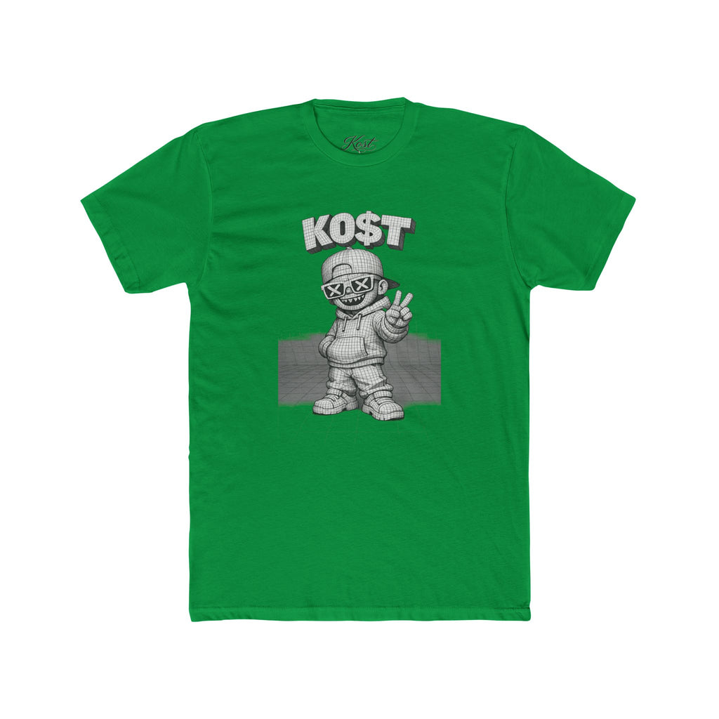 KOST Street Character Tee — Retro Hip-Hop Skull Graphic T-Shirt
