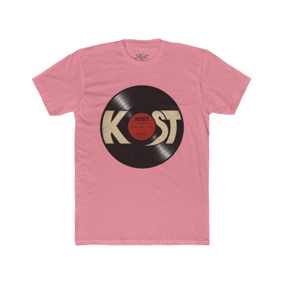 Vintage Record KOST Vinyl Tee — Retro Music Lover Shirt