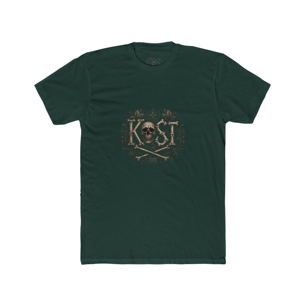 Skull & Crossbones Floral Crew Tee - KOST Vintage Graphic T-Shirt