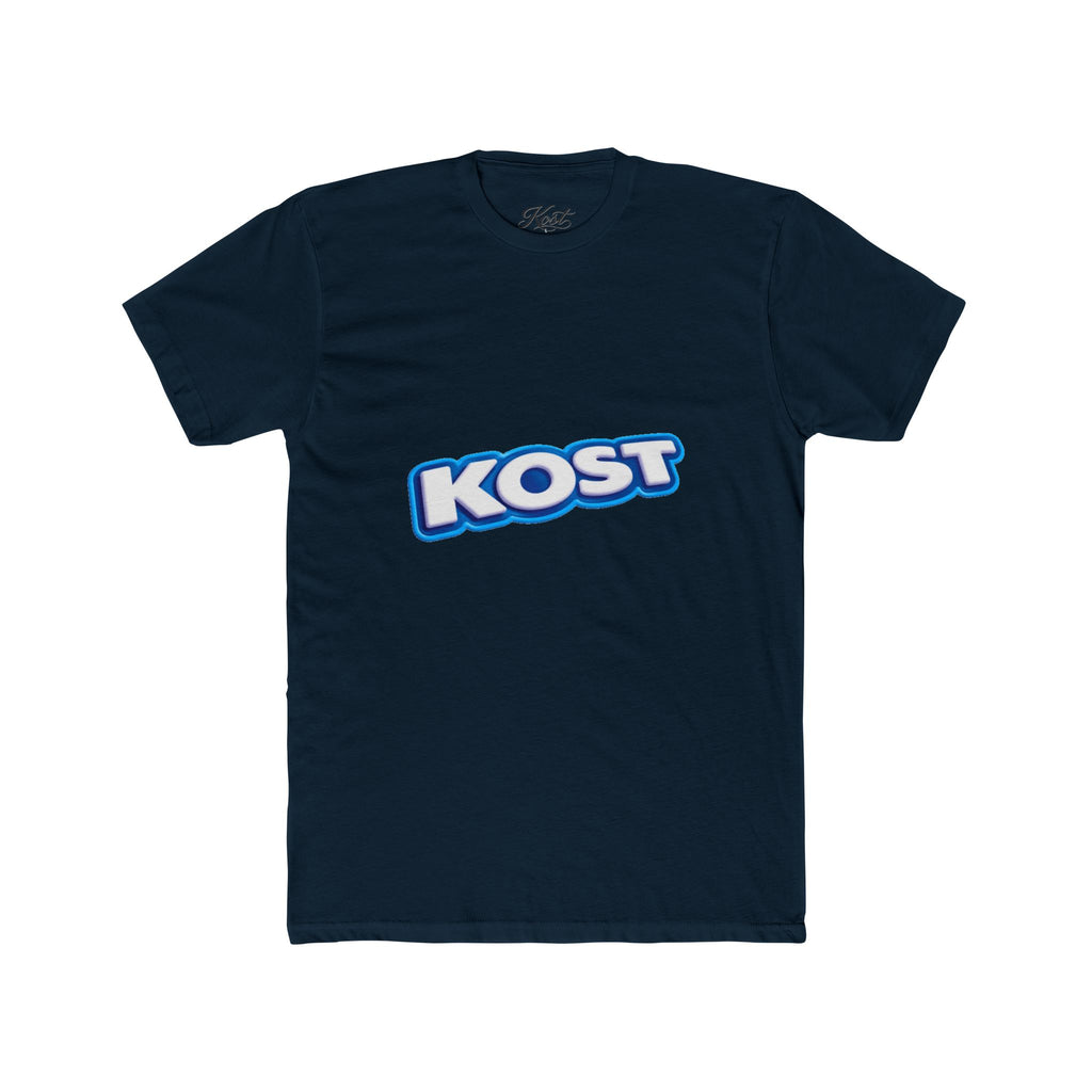 KOST Logo Tee — Retro Blue Gradient Graphic T-Shirt