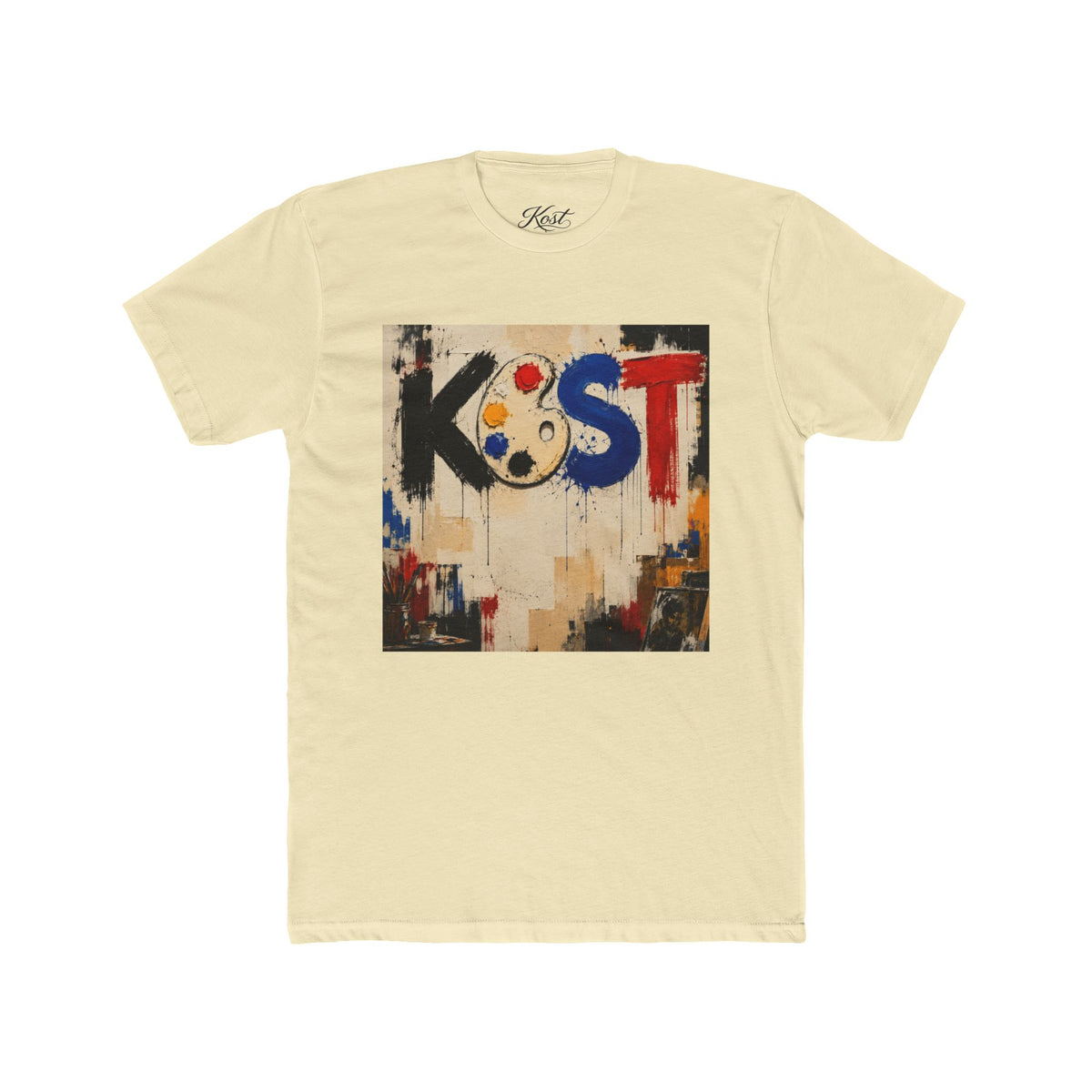 Artist Palette Tee — KOST Abstract Paint Graphic T-Shirt