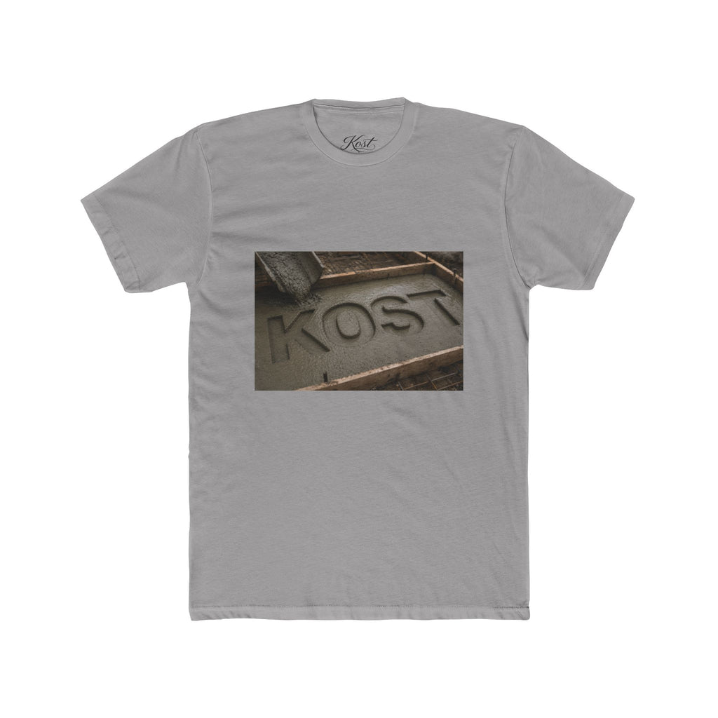 KOST Logo Crew T‑Shirt — Vintage Metalwork Graphic Tee