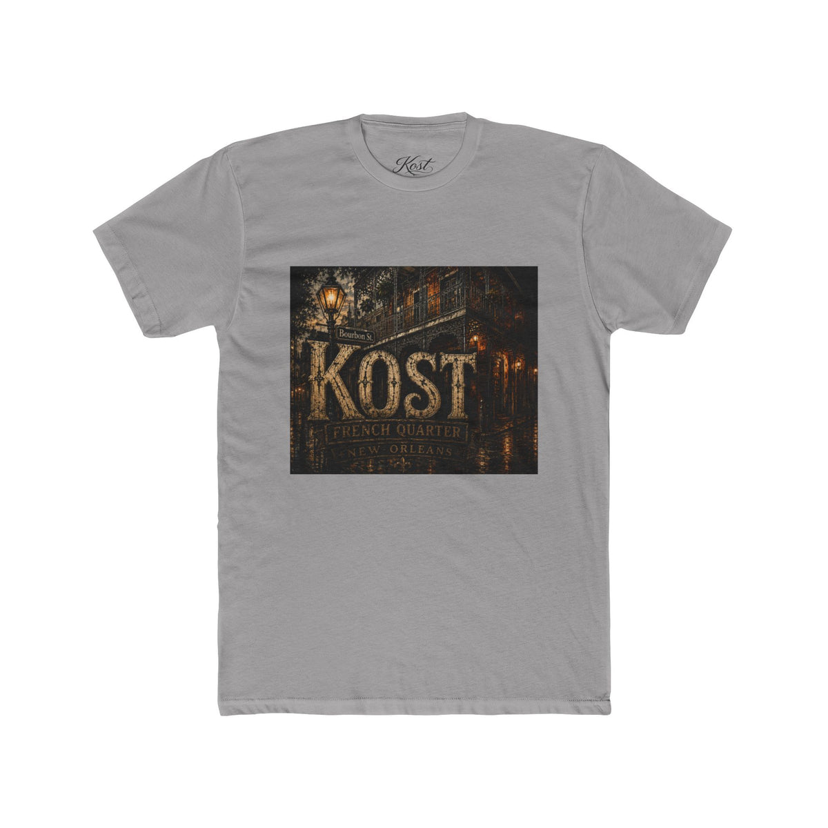 KOST Vintage Street Sign Tee — Rustic Urban Logo T-Shirt