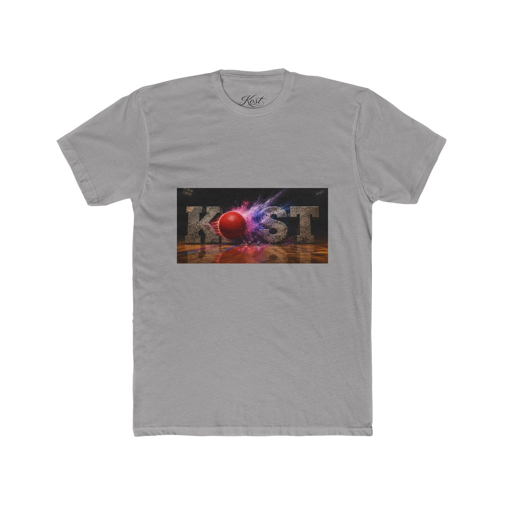 Cosmic Burst Tee — 'KOST' Retro Space Graphic T-Shirt