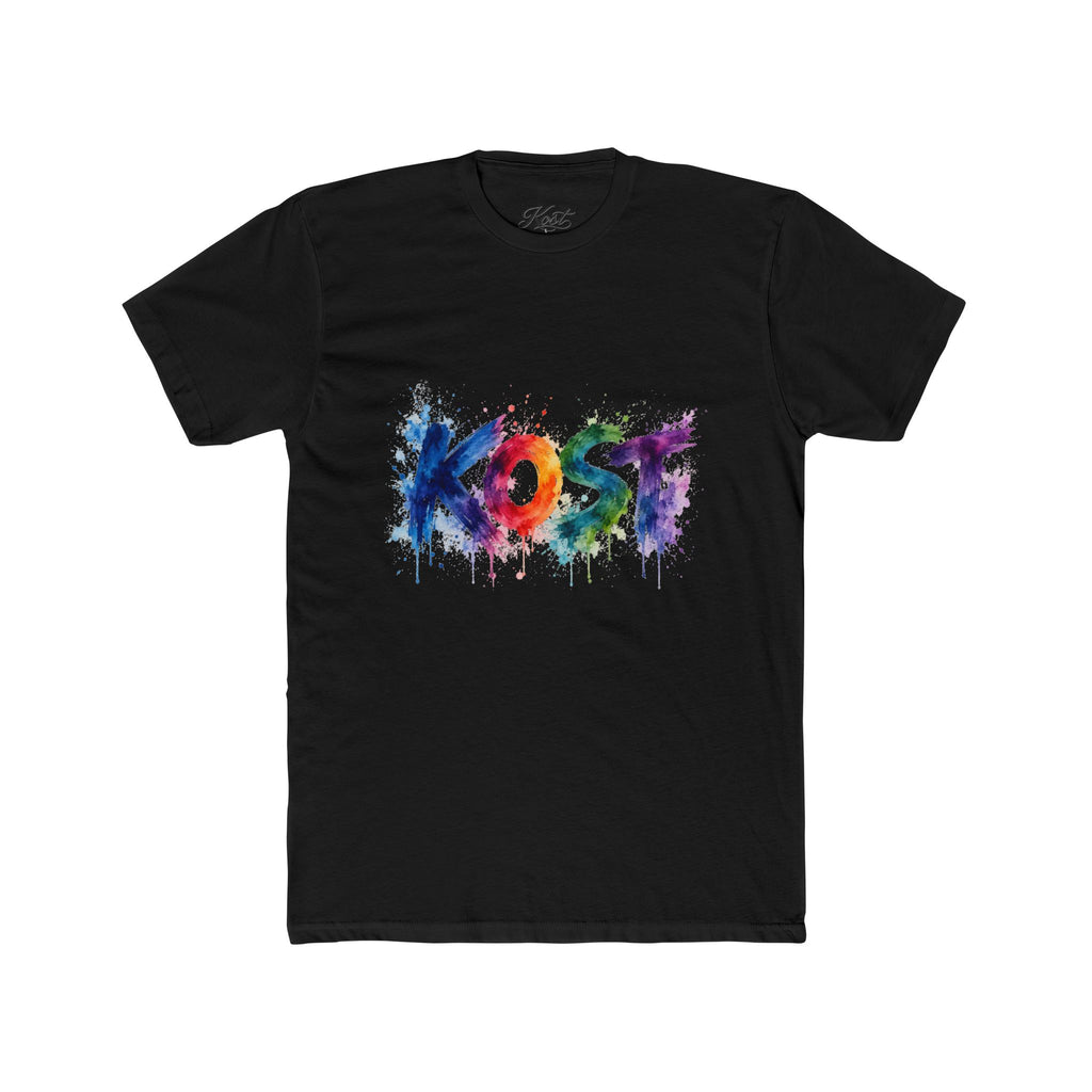 KOST Color Splash Tee — Rainbow Paint Drip Graphic T-Shirt