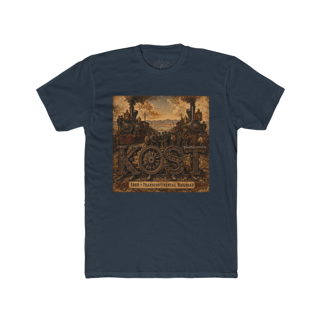 Vintage Rustic 'KOST' Graphic Tee — Industrial Steampunk Art Shirt