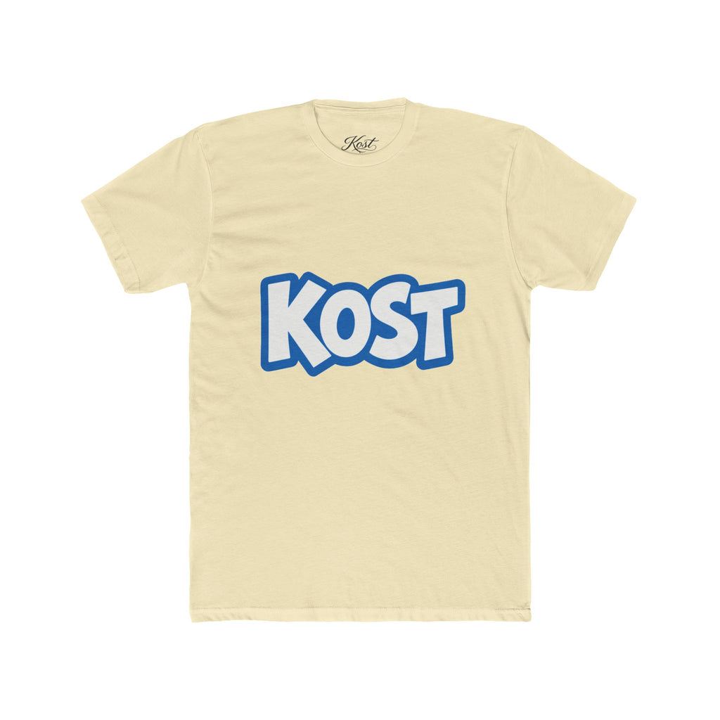 KOST Logo Tee - Bold Blue Graphic Cotton T-Shirt