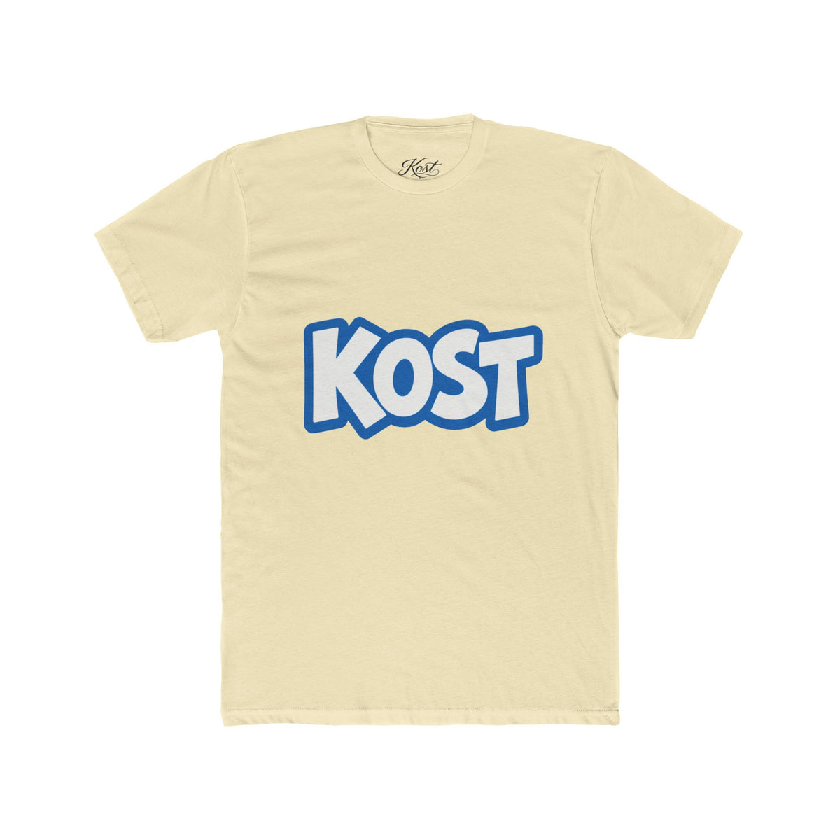 KOST Logo Tee - Bold Blue Graphic Cotton T-Shirt