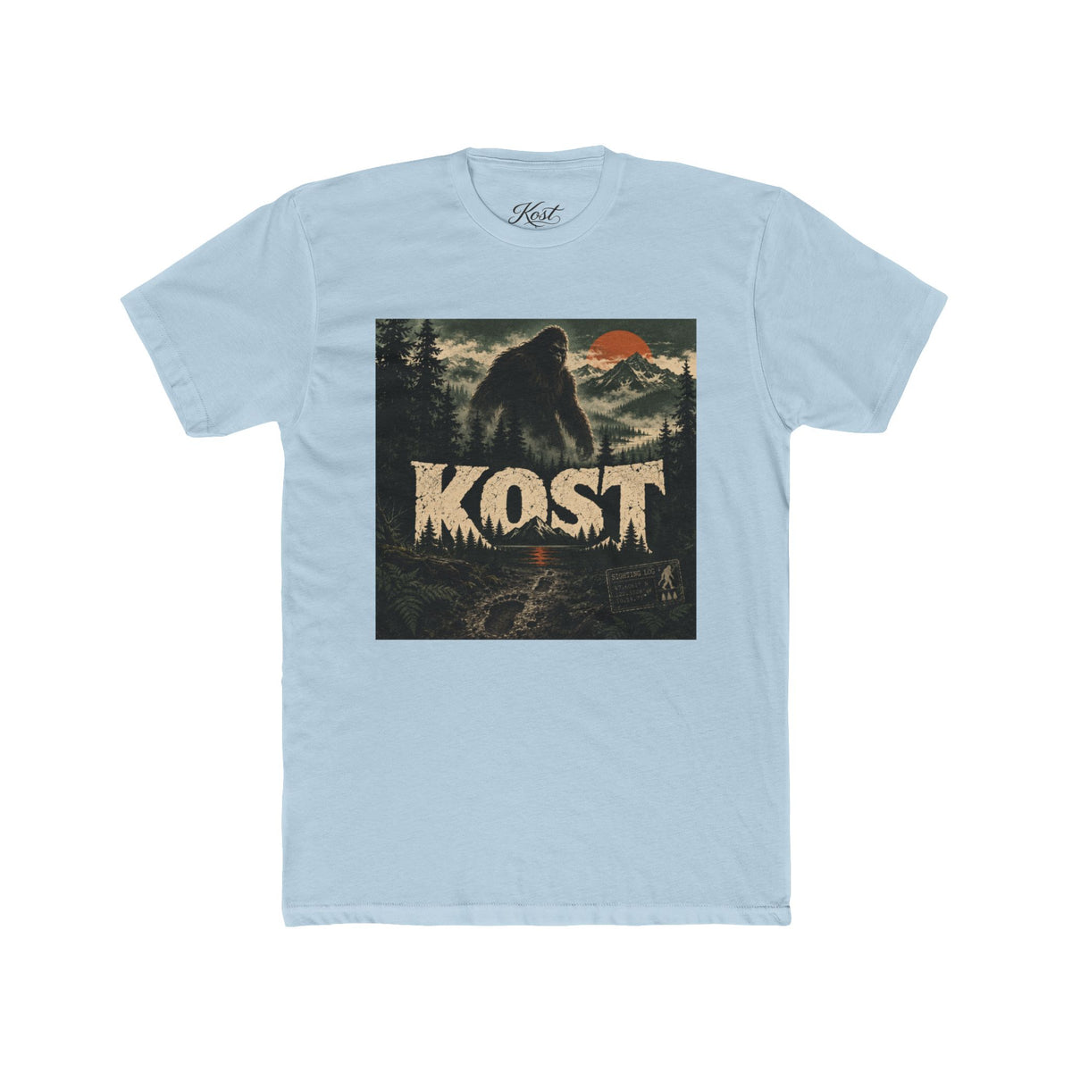 KOST Bigfoot Forest Tee — Retro Sasquatch Graphic T-Shirt