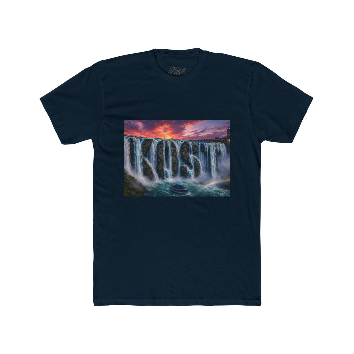 Cascade Logo T‑Shirt — 'KOST' Waterfall Graphic Tee