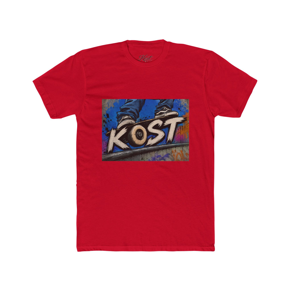 Kost Skateboard Graphic Tee — Retro Street Art Skate T-Shirt