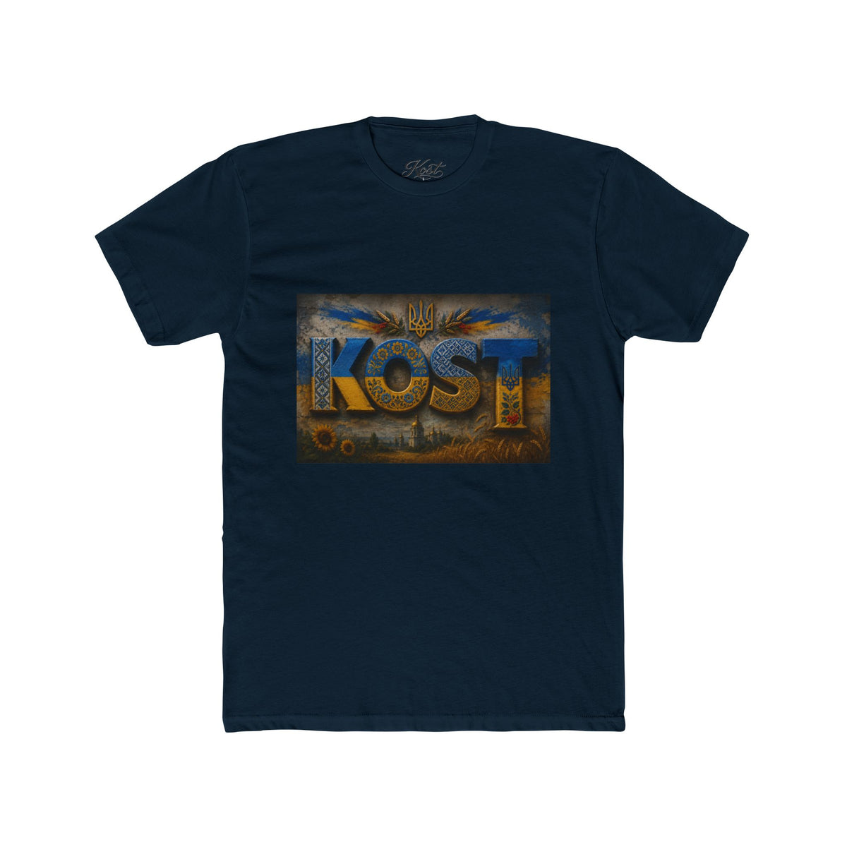 Kost Ukraine Pride Graphic Tee — Blue & Gold Patriot Shirt