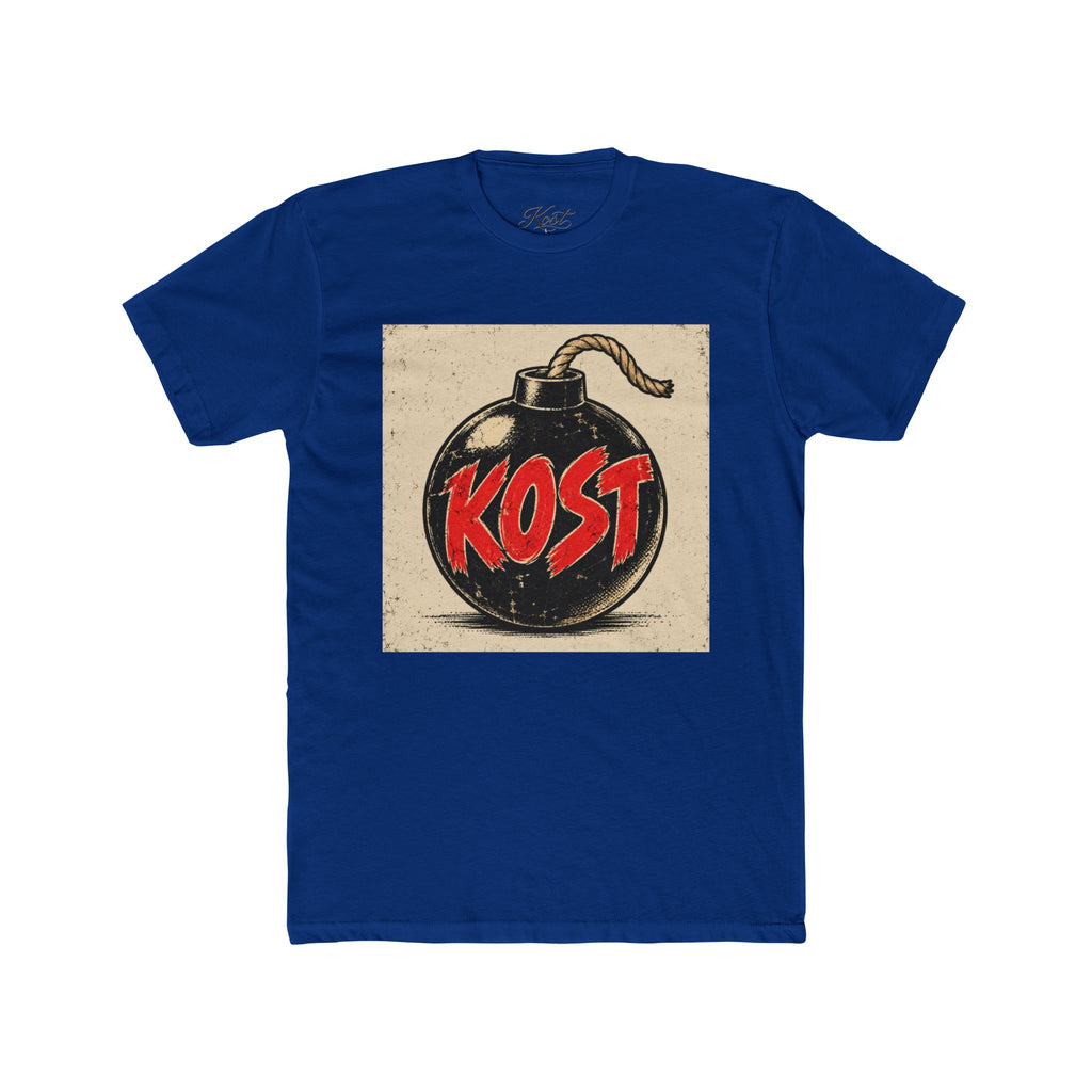 Bomb Graphic T‑Shirt — "KOST" Retro Punk Logo Tee