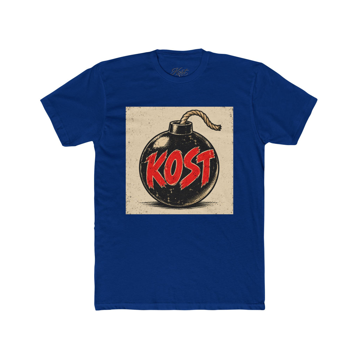 Bomb Graphic T‑Shirt — "KOST" Retro Punk Logo Tee