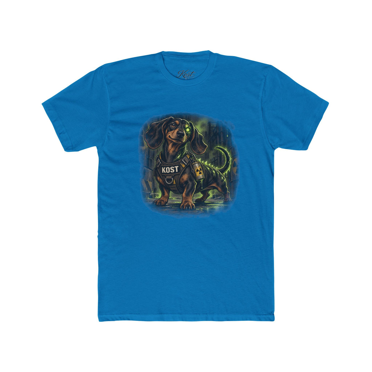 K9 Dachshund Guardian Tee — 'K9ST' Neon Dog Lover T-Shirt