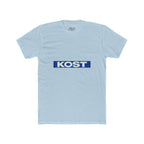 KOST Logo Tee — Retro Blue Box Graphic Cotton T‑Shirt