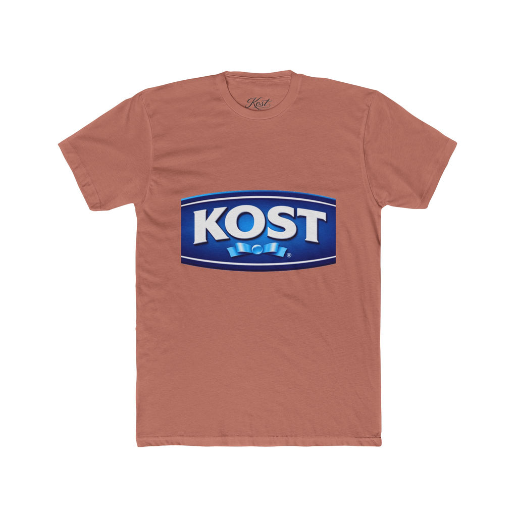 KOST Logo Crewneck T‑Shirt — Vintage Blue Brand Graphic Tee
