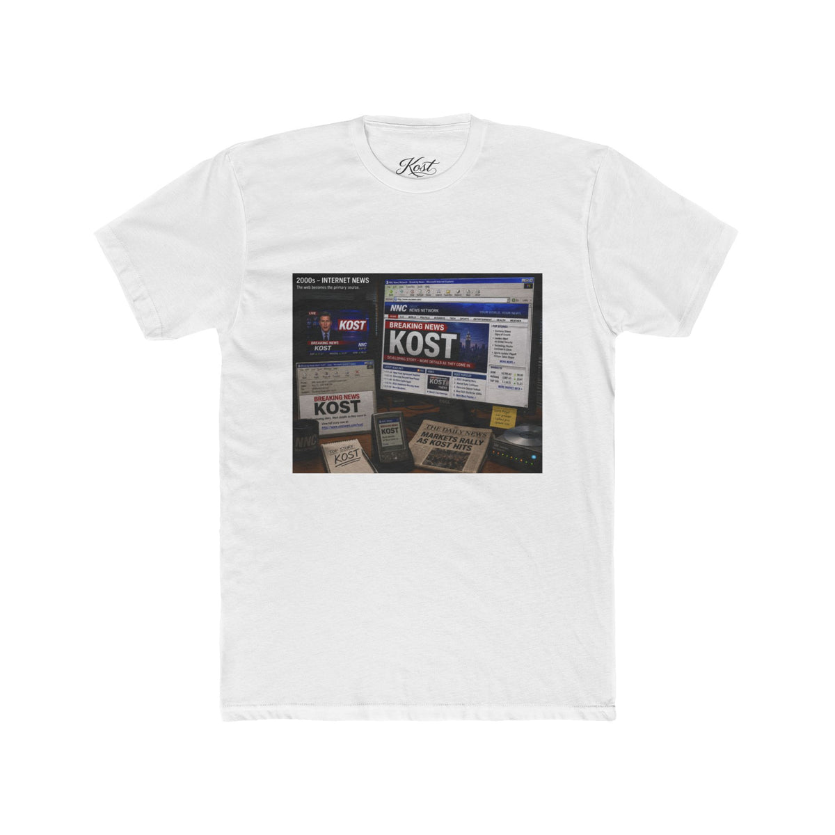 KOST Radio Collage Tee — Vintage Music Station Graphic T‑Shirt