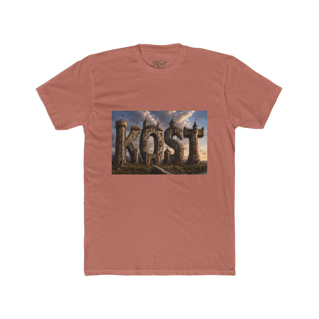 KOST Fantasy Stone Logo Tee — Epic Castle Adventure Graphic T-Shirt