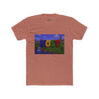 KOST Minecraft-Style Graphic Tee — Colorful Block Letter Landscape Shirt