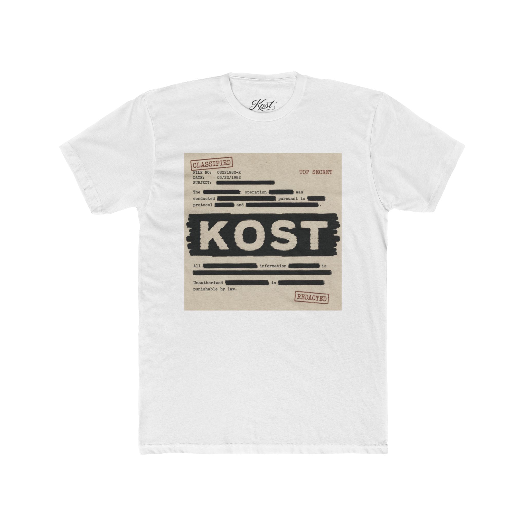 KOST Classified File Graphic Tee