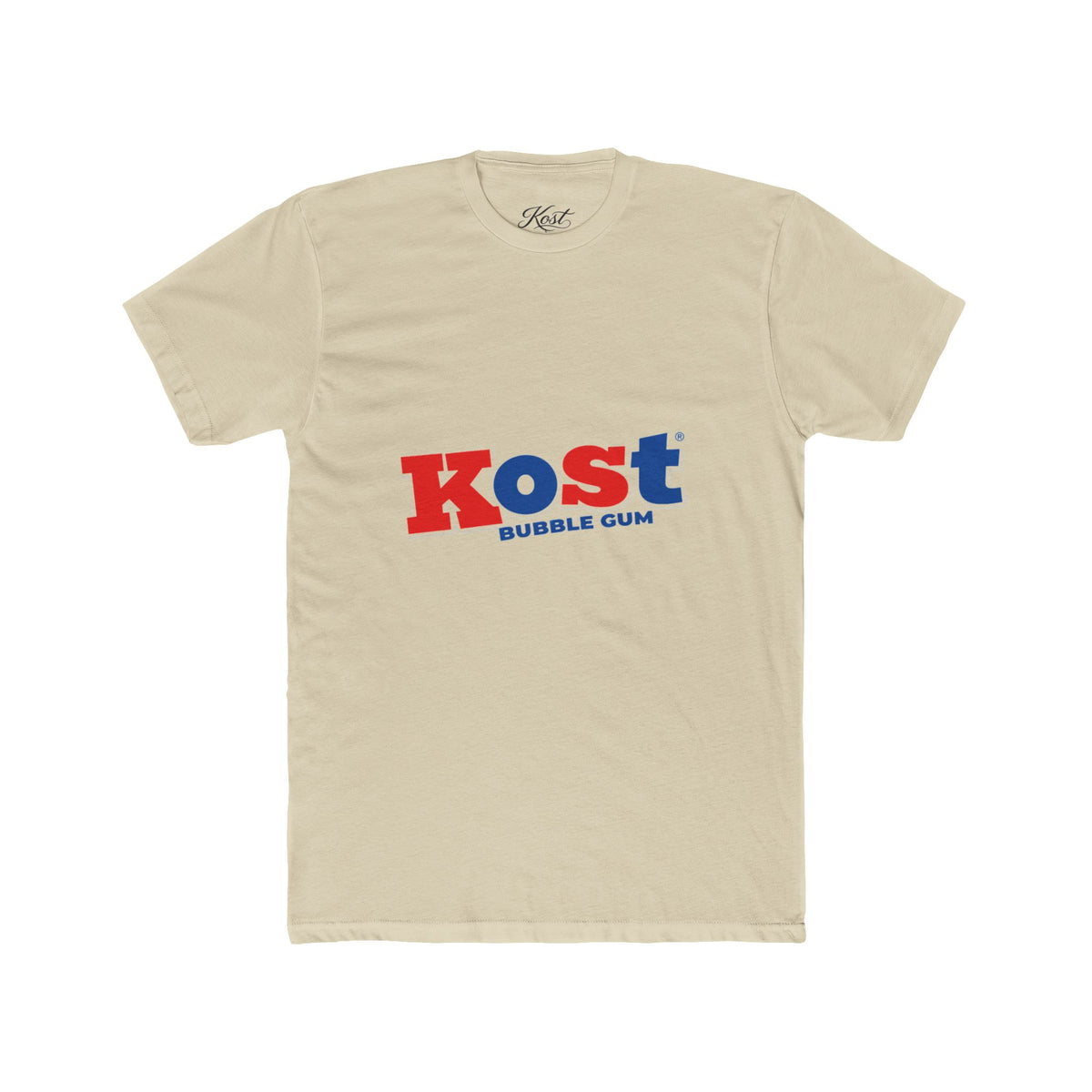 Kost Bubble Gum Graphic Tee — Retro Red & Blue Logo T‑Shirt
