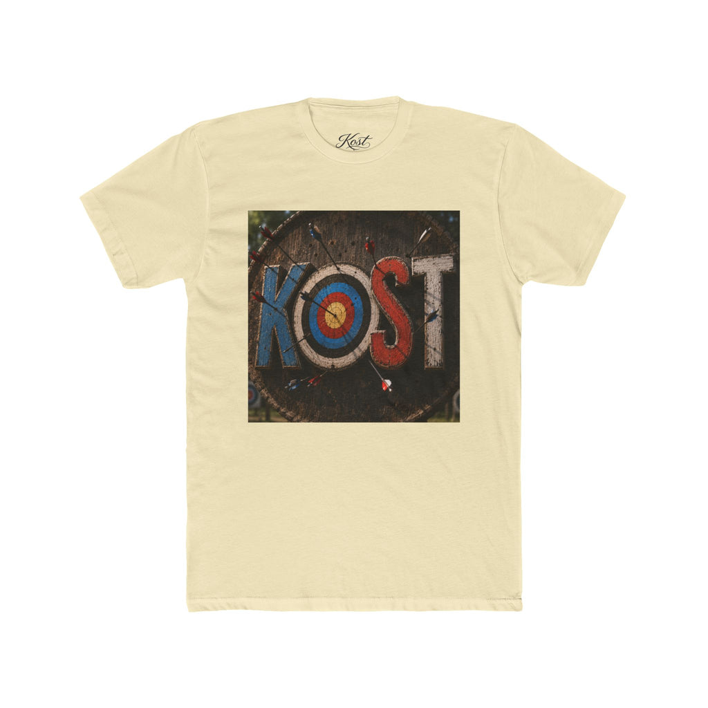 KOST Target Logo T‑Shirt — Retro Archery Bullseye Graphic Tee