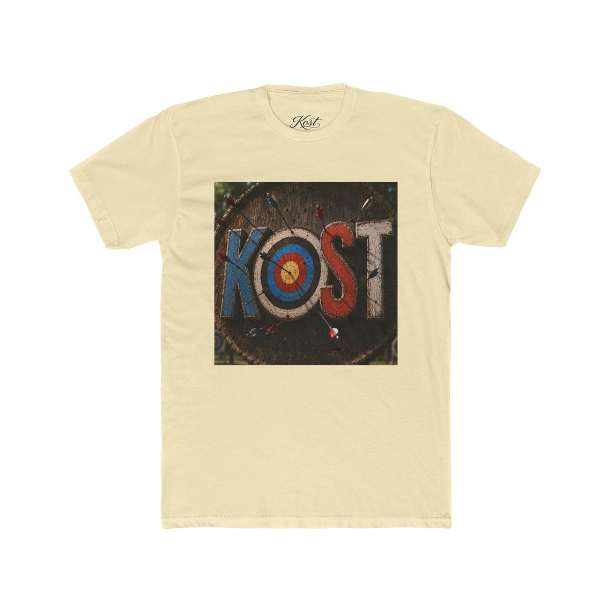 KOST Target Logo T‑Shirt — Retro Archery Bullseye Graphic Tee