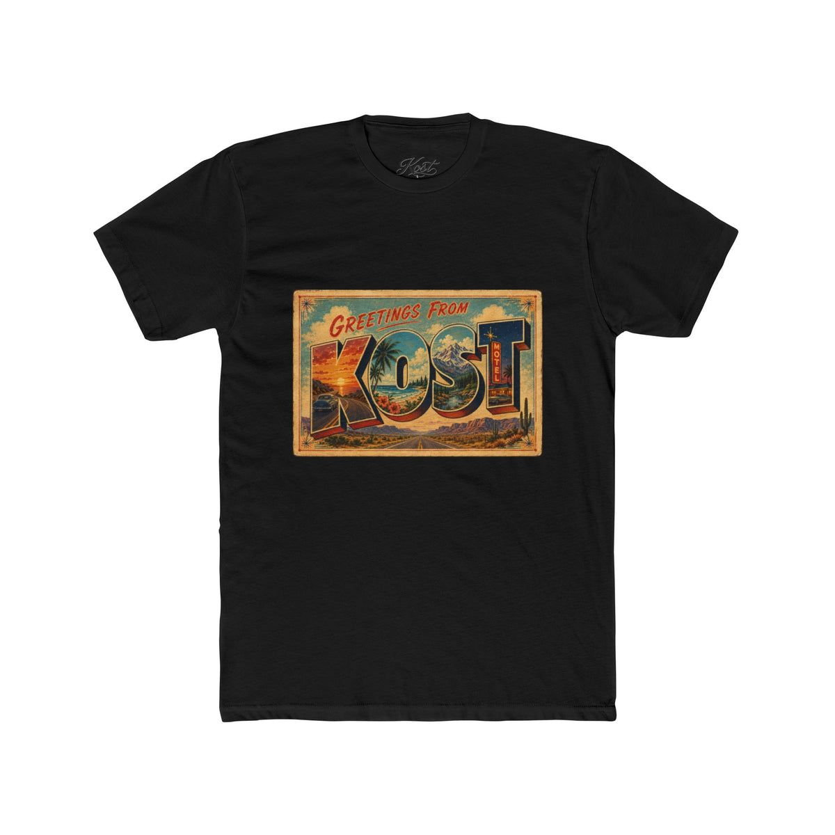 Greetings From KOST Vintage Postcard T-Shirt