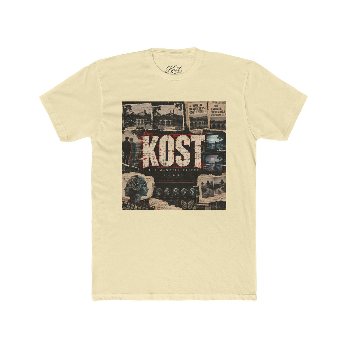 KOST Vintage Collage Tee – Retro Travel Photo Graphic T-Shirt