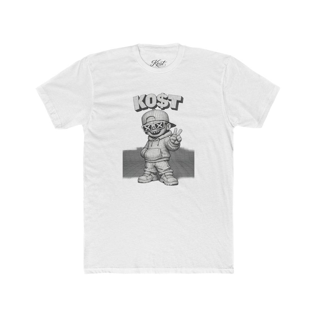 KOST Street Character Tee — Retro Hip-Hop Skull Graphic T-Shirt