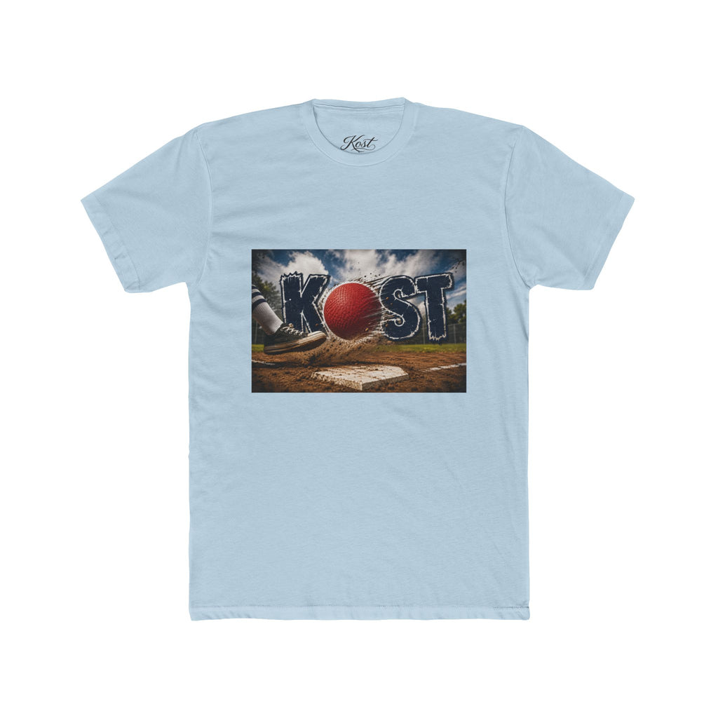 Baseball Field Graphic Tee — 'KOST' with Red Ball