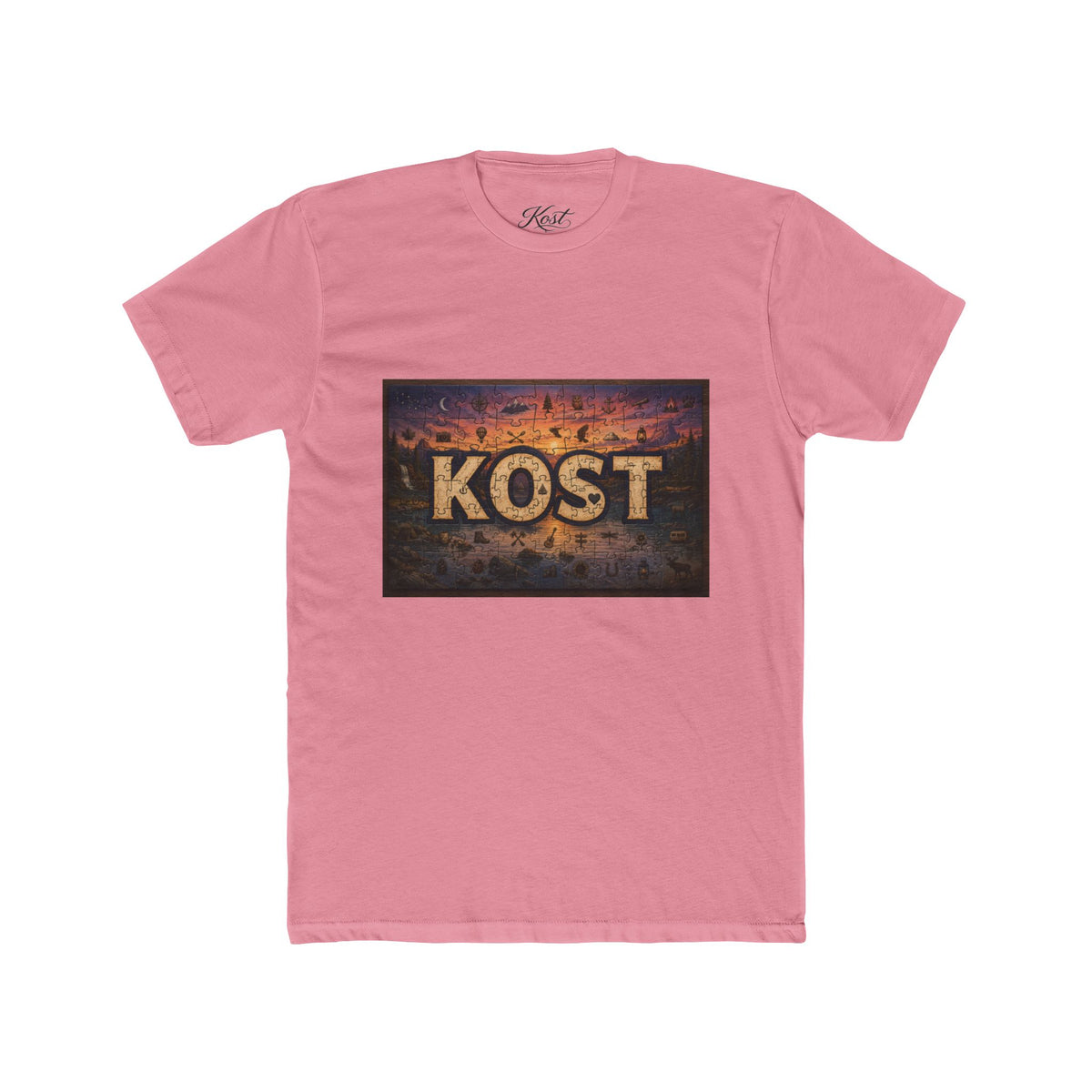 KOST Vintage Metal Sign Tee — Retro Industrial Graphic T‑Shirt
