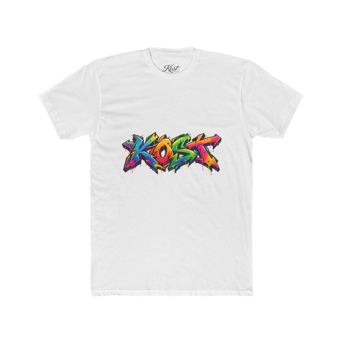 Graffiti 'Kost' Logo Tee — Colorful Streetwear Graphic T-Shirt