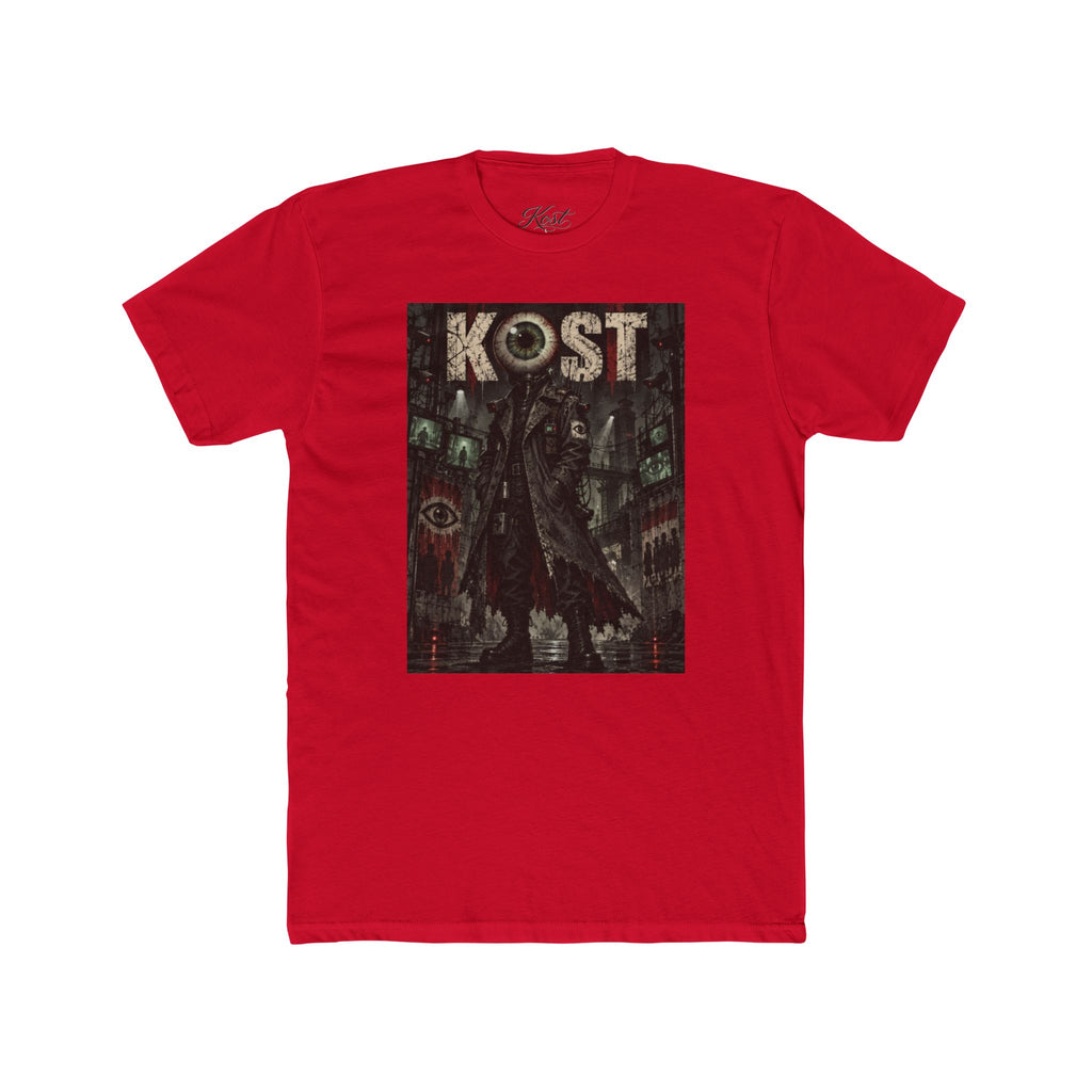 KOST Gothic Black Art Tee — Dark Vintage Band-Style Graphic T-Shirt