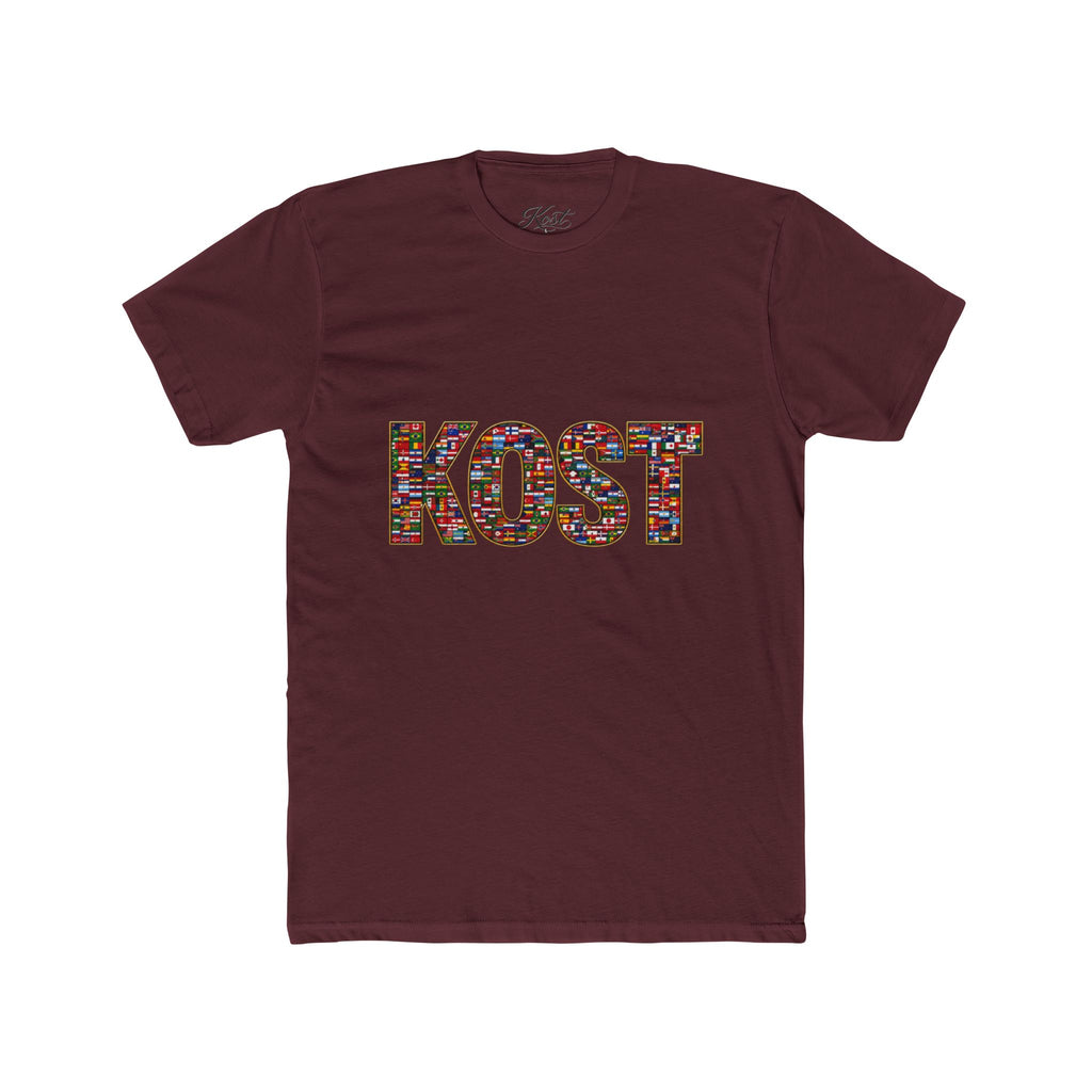 KOST Mosaic Lettered Tee — Colorful Graphic Crewneck T‑Shirt