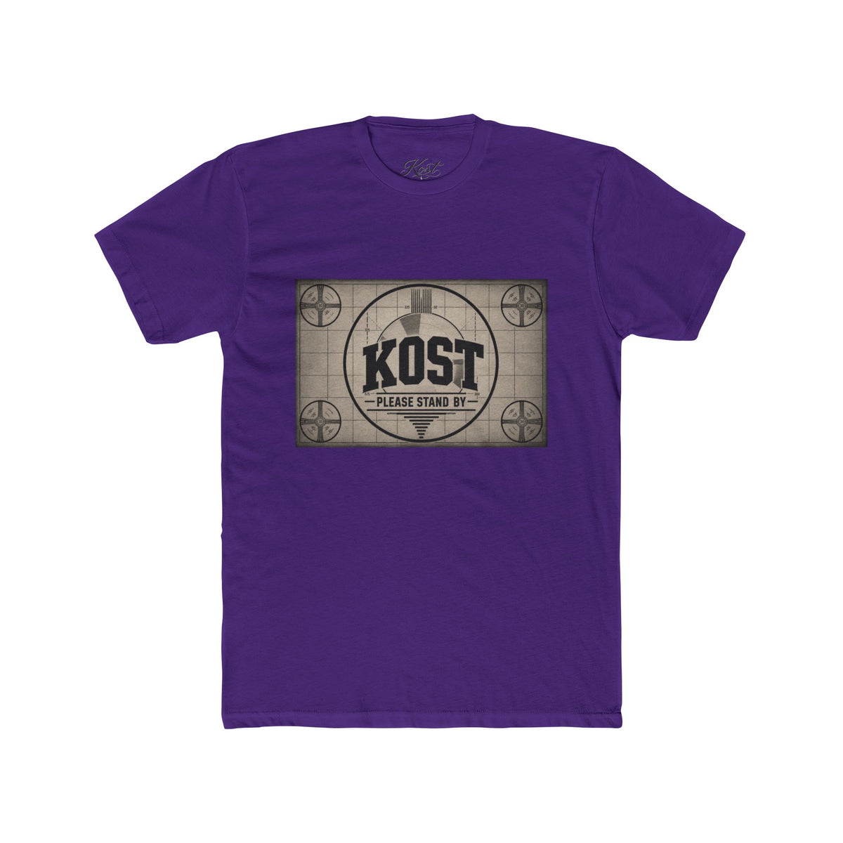 KOST Vintage Test Pattern Tee — "Please Stand By" Retro TV Graphic Shirt