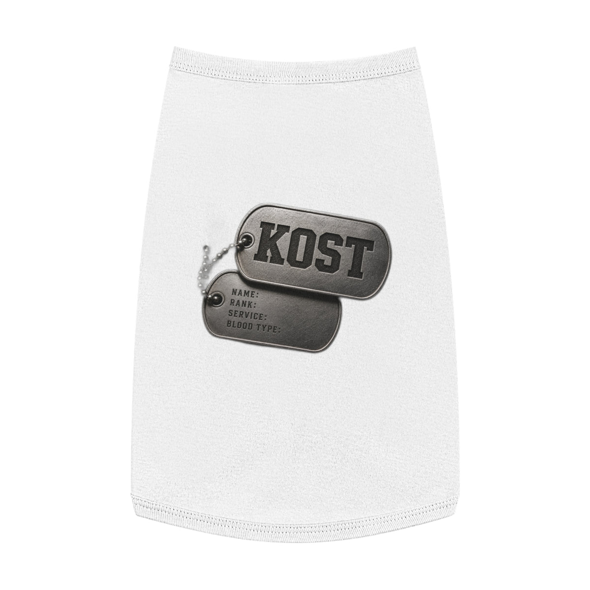 KUST Dog Tag Graphic Pet Tank Top