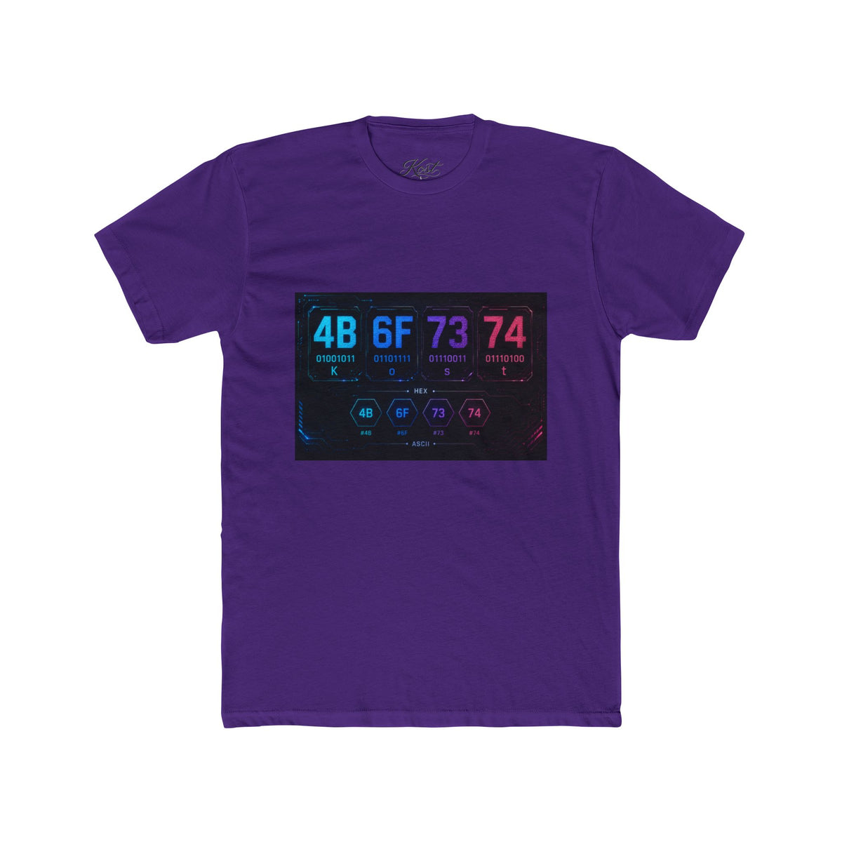 4B 6F 73 74 74 Binary Code Graphic T-Shirt