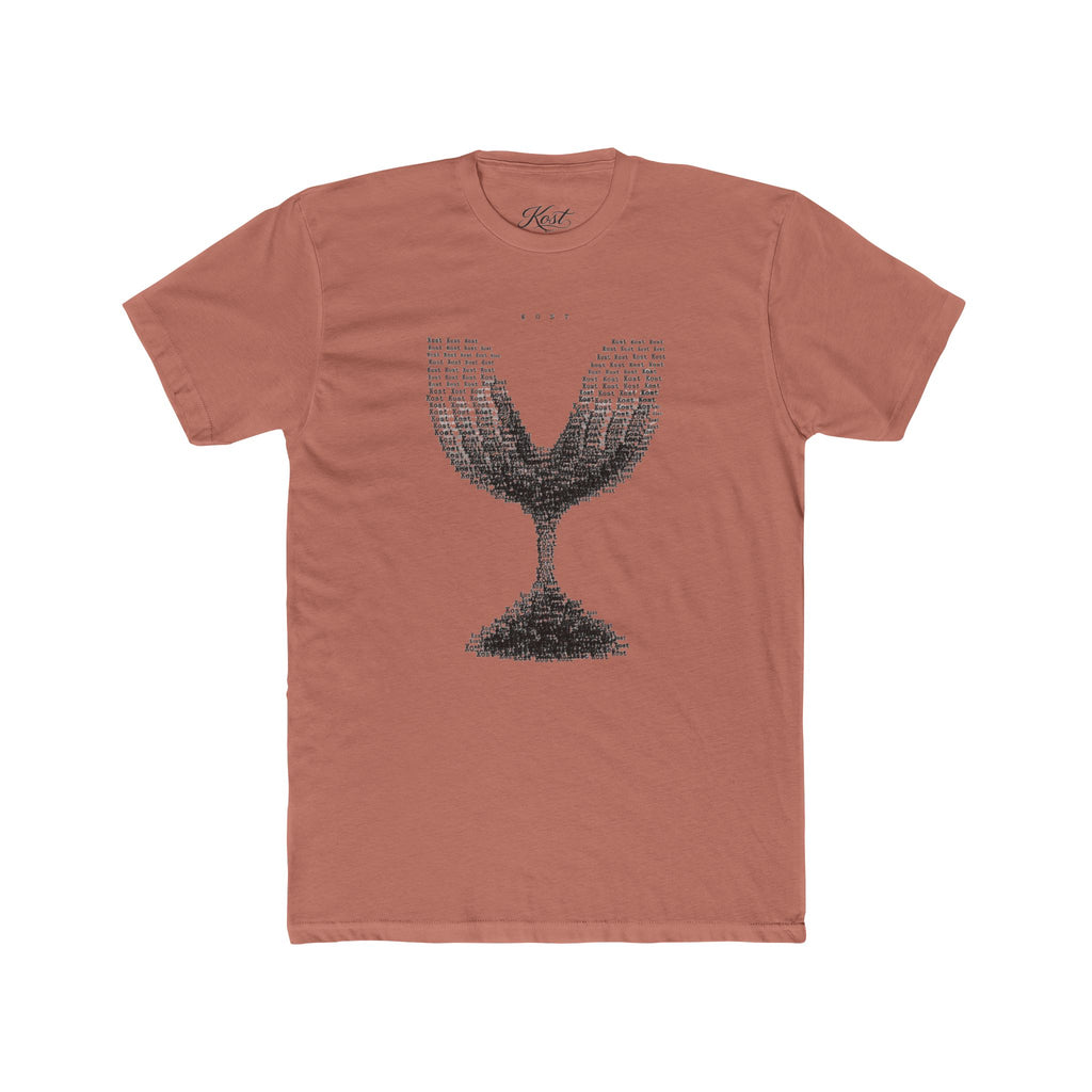 Vintage Wine Glass Graphic T-Shirt