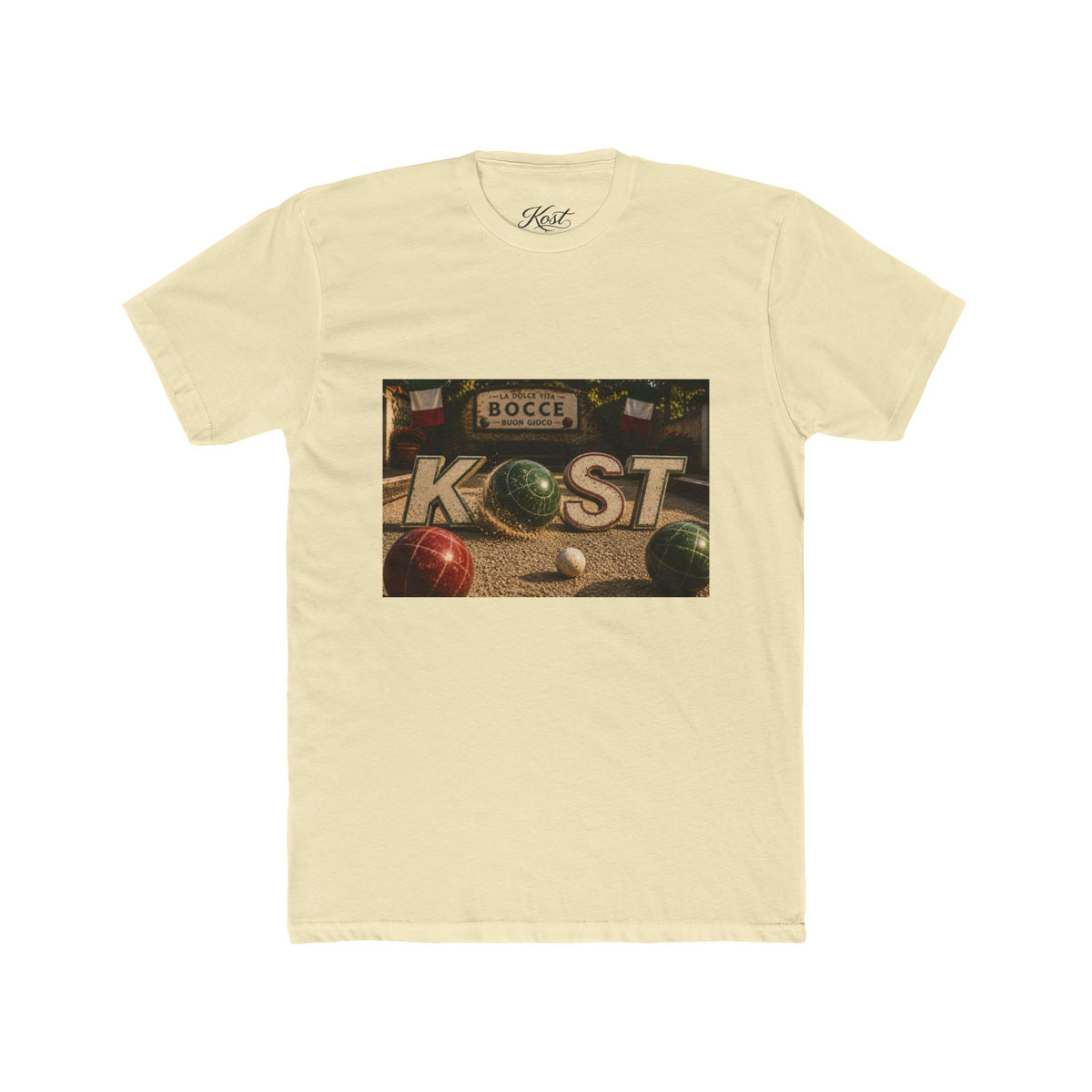 Bocce Ball Graphic Tee — KOST Vintage Bocce Court Design