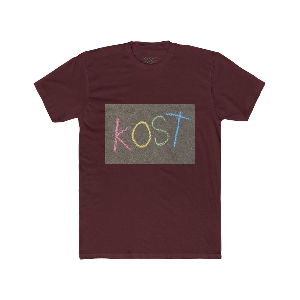 KOST Chalkboard Tee — Colorful Handwritten Graphic T-Shirt