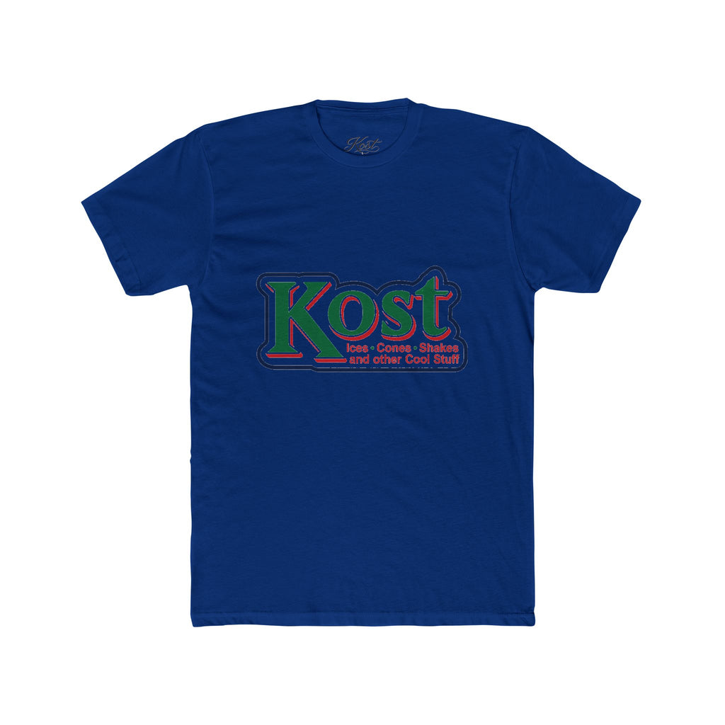 Kost Logo Crew T-Shirt — Retro Grocery Style Graphic Tee