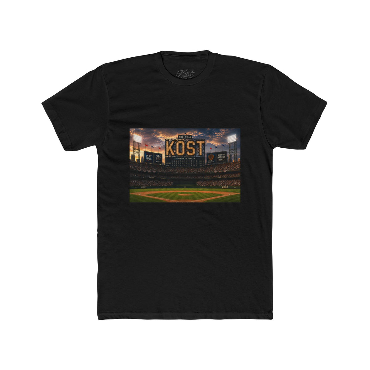 KOST Stadium Baseball Tee — Vintage Ballpark Graphic T-Shirt