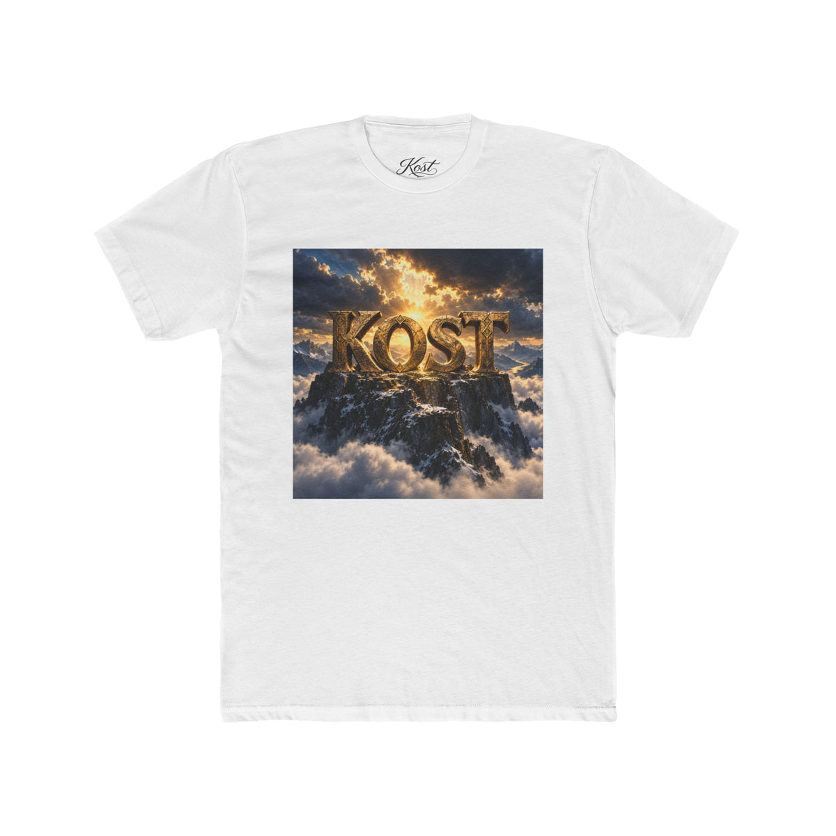 KOST Gold Logo Tee — Cloudscape Graphic T-Shirt