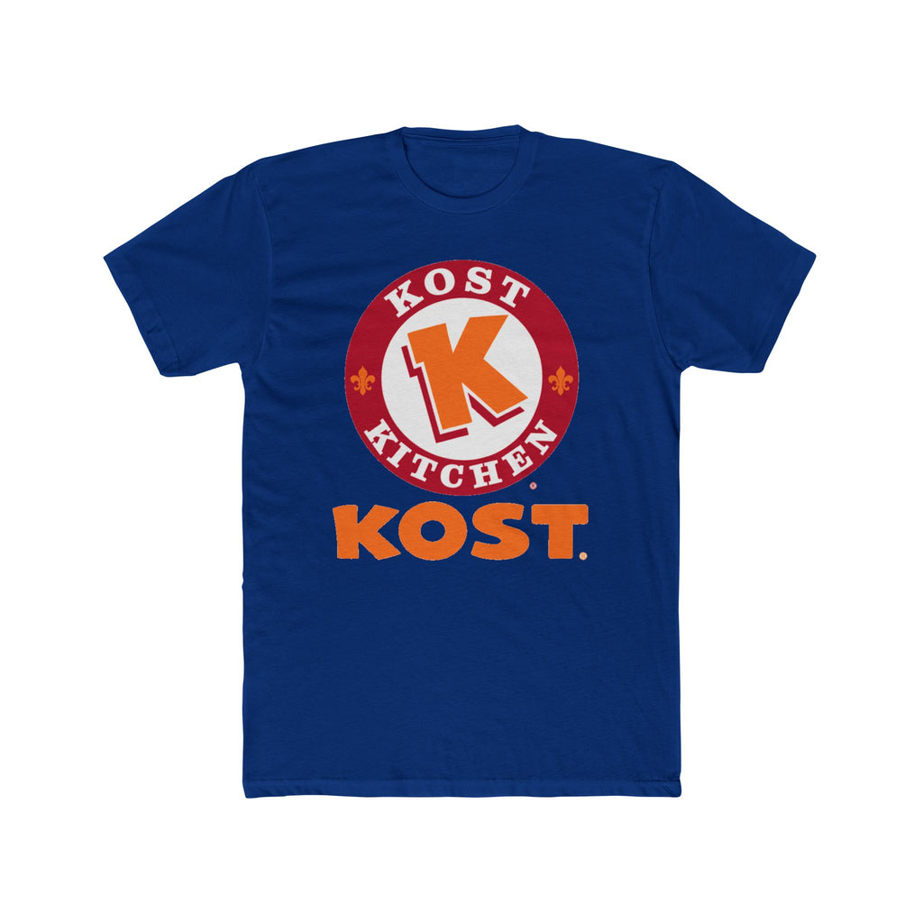 T-Shirt — Kost Kitchen Logo Tee (KOST) | Retro Orange & Red Restaurant Shirt