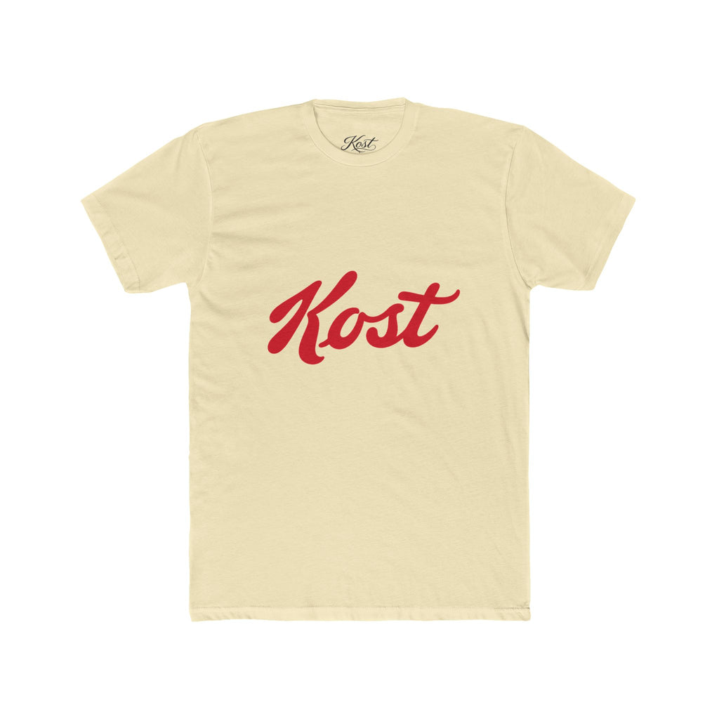 Kost Script Logo Tee — Minimal Retro Graphic T-Shirt