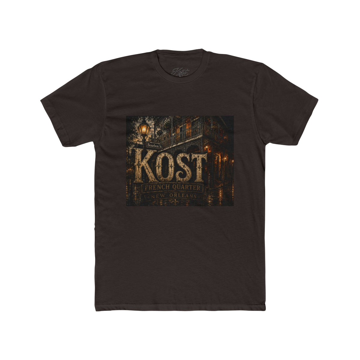 KOST Vintage Street Sign Tee — Rustic Urban Logo T-Shirt
