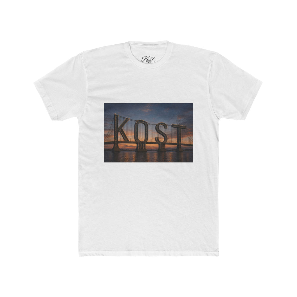 Kost Bridge Sunset Tee — Scenic Photo Graphic T-Shirt